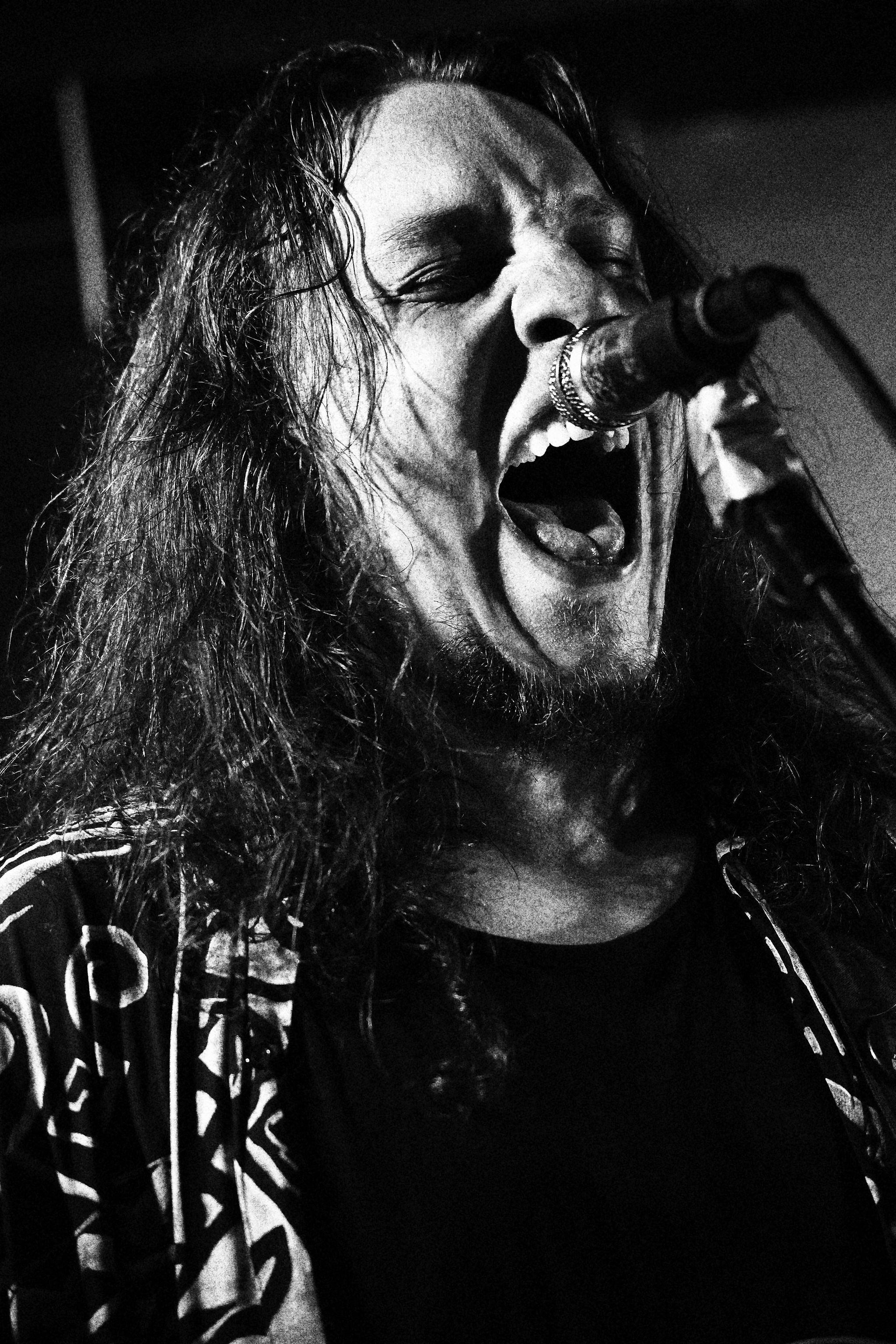 Singer on stage